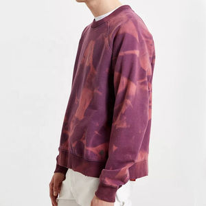 Sweat-shirt unisexe à col rond en coton 100% imprimé personnalisé, style streetwear décontracté vintage tie-dye, vêtements de mode pour homme, vêtements d'hiver - Product Image 4