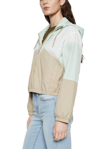 Veste coupe-vent pour femme en vente chaude, veste coupe-vent respirante, couleur unie, décontractée, à capuche, veste coupe-vent d'extérieur - Product Image 4