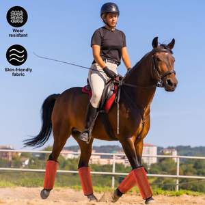 Vente en gros de bottes anti-mouches pour chevaux Ensemble de 4 bottes anti-dérapantes pour habillage de sabot de cheval Bottes anti-mouches Comfy Airflow Mesh & Horsefly Nuisance - Product Image 4