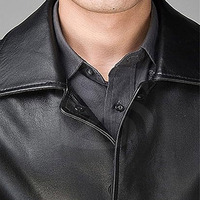 Manteau en cuir pour homme de qualité supérieure, conçu pour la chaleur hivernale, avec un matériau doux et durable offrant un look moderne, élégant et confortable