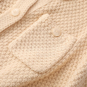 Cardigan en maille côtelée décontracté pour femme Saleh Enterprises, style coréen, en acrylique/polyester, doux, chaud et tendance - Product Image 5