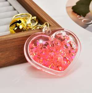 Llaveros acrílicos exquisitos al por mayor con cuentas de burbujas luminosas - Product Image 3