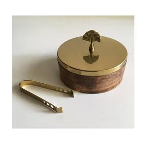 Metal Hot Pot 8 Inchi Latón Chapati Box Precio de fábrica Indian Handcrafted Home Kitchen Table Metal Cazuelas Caja Precio al por mayor - Product Image 3