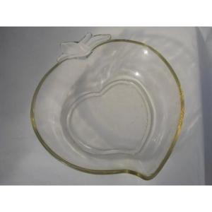 Bol de service en verre en forme de cœur au design de luxe bol en verre décoratif de table pour la maison cuisine hôtel restaurants fête - Product Image 5