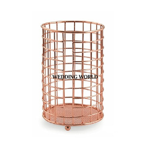 แคดดี้เครื่องใช้บนโต๊ะอาหารชุบสังกะสีทรงกลมออกแบบได้ตามต้องการหรูหรา - Product Image 4