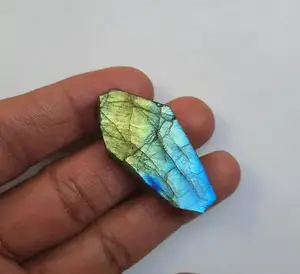 Atacado Multi Color Flashy Labradorite Gemstone Raw Slice Carving Stone Handmade Crystal Slab Unshape Making Para Jóias