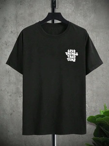 Camiseta personalizada con estampado de letras estampadas para hombre, ropa de moda, camisetas de algodón, camiseta de verano a la moda, camiseta de gran tamaño - Product Image 6