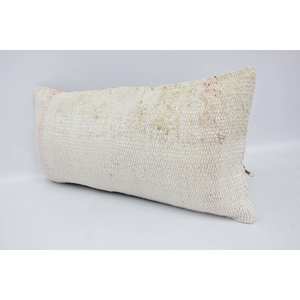 Sutil rayas Beige lana Kantha Patchwork almohada de lujo 12x24 pulgadas cojín decorativo Vintage patrón esponjoso para sala de estar - Product Image 4