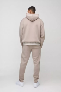 Chándales con capucha lisos de gran tamaño para hombre personalizados a la moda, chándal informal transpirable de calidad superior - Product Image 2