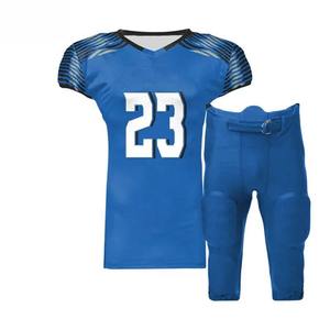 Uniformes de football américain à marque privée, 100% polyester, logo personnalisé, manches courtes, séchage rapide et respirant, fabriqué au Pakistan - Product Image 2