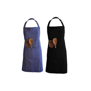 Mejor calidad 100% algodón personalizado estampado cocina delantales fabricante indio sin mangas babero Chef cocina sin mangas delantal - Product Image 3