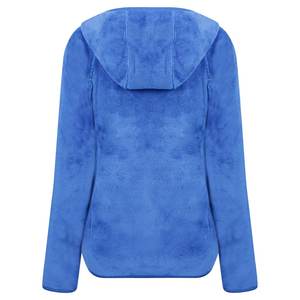 Chaqueta de lana polar de peso pesado para mujer, ropa de invierno y viaje con cremallera y capucha ajustable, chaqueta duradera con logotipo personalizado - Product Image 2