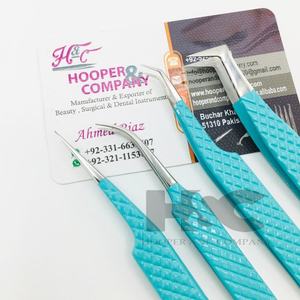 Pinzas Profesionales para Pestañas Hooper Company, Tijeras de Acero Inoxidable Sostenible, Espejo, Punta Sólida, Pinzas para Extensión de Pestañas con Logotipo - Product Image 1