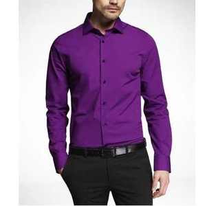 Alta elasticidad Transpirable Cómodo 100% Camisa de vestir de algodón Sin arrugas Manga larga Estilo informal de negocios sin hierro - Product Image 2