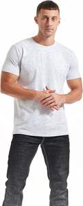300G hommes Vintage lavage manches courtes goutte épaule T-shirts grande taille hommes course Fitness entraînement plaine hauts de sport t-shirt - Product Image 3