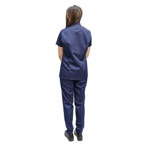 Uniforme de spa et de salon avec décolleté élégant et uniforme de salon en tissu confortable - Product Image 3