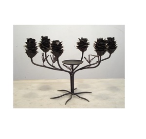 Aluminium Brances Bird <b>Pinecone</b> Candle Holder - Product Image 5