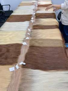 Notre meilleure vente cheveux vietnamiens naturel droit couleur claire dentelle fermeture frontale toutes tailles 100% humains pour les extensions de cheveux perruques - Product Image 6