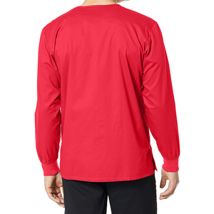 Blouse médicale personnalisée en tissu sergé uni Spandex/Polyester, design tendance, sans couture, pour infirmières et médecins - Product Image 2