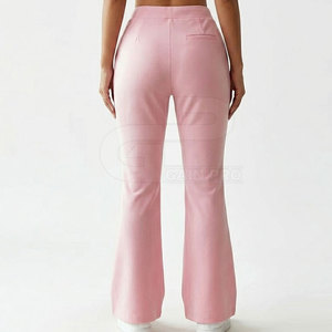 Women Stylish Flared Pants Comfortable Stretch Material High Waist Fit Modern <b>Bell</b> Bottom Trousers For Daily And Office Use - Product Image 2