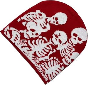 100% laine personnalisé noir béret casquettes bonnets solide motif 3D broderie tricoté à la main Jacquard Technique pour les scènes d'affaires décontractées - Product Image 6