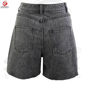 ผู้ผลิตกางเกงยีนส์คุณภาพสูงพิมพ์กางเกงขาสั้นผ้ายีนส์การออกแบบใหม่กางเกงยีนส์ปักเองกางเกงขาสั้นเสื้อผ้าผู้ชายฤดูร้อน - Product Image 5