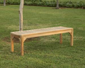 Alta calidad Indonesia teca al aire libre Madison sin espalda 150 cm Banco combinación de cómodo y naturalmente elegante - Product Image 3