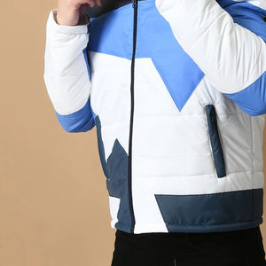 Blouson d'hiver pour homme personnalisé avec revêtement, design à capuche, col rabattu et logo frontal - Product Image 5