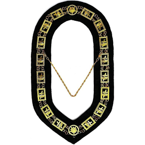 Collier de chaîne de Grande Loge maçonnique personnalisé Regalia Maçonnic Past Master Blue Lodge Chain Collar - Product Image 4