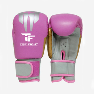 Gants de boxe en cuir PU de qualité supérieure, sangle de poignet réglable, design à doigts entiers, personnalisables pour les arts martiaux - Product Image 5