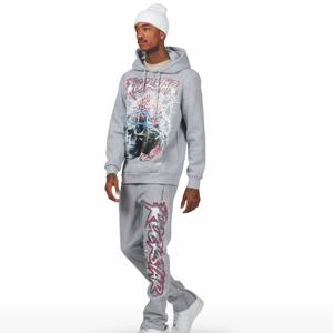 Vêtements de sport à logo personnalisé pour hommes Survêtements évasés en coton 100% épais Survêtements streetwear unisexes - Product Image 5