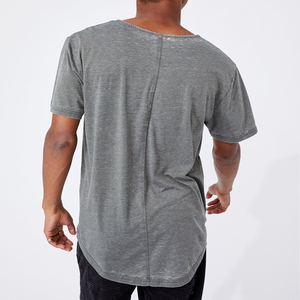 เสื้อยืดคอกลมผ้าฝ้าย100% โอเวอร์ไซส์สำหรับผู้ชายพิมพ์ลายน้ำหนักมาก - Product Image 3