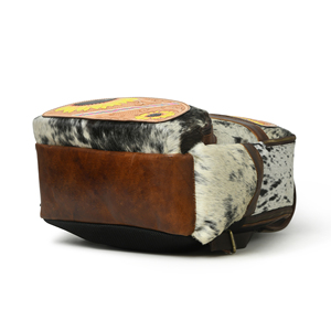 Sac d'école en cuir de vachette brun unisexe Cires en cuir de vachette véritable souple de haute qualité Utilisation quotidienne colorée à bas prix - Product Image 4