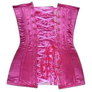 Satin <b>Women</b> <b>Corset</b> Tops Sexy Overbust Shapewear Modern <b>Corset</b> <b>for</b> Plus Size Breathable - Product Image 2