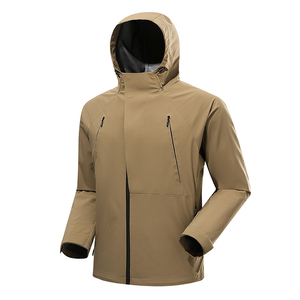 2025 veste de randonnée imperméable de haute qualité logo bricolage personnalisé softshell à capuche unisexe hiver pour coupe-vent hommes veste d'extérieur - Product Image 1