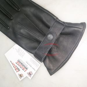 Guantes ISONZ Unisex de Piel de Cordero, Negros, Suaves, de Primera Calidad, para las Cuatro Estaciones, Casuales, para Exteriores, con Forro de Algodón, Térmicos y Transpirables - Product Image 5