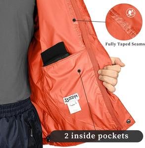 Veste de randonnée d'hiver sur mesure avec fermeture éclair, tissu enduit pour une protection imperméable durable - Product Image 5