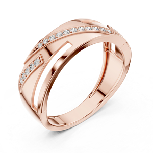 แหวนเพชรทรงกลมสีเหลืองทอง 14K ที่เพาะเลี้ยงในห้องปฏิบัติการสำหรับสวมใส่ในชีวิตประจำวัน |   เพชรที่เพาะเลี้ยงใหม่ - Product Image 5