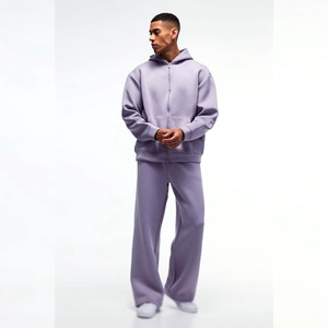 Conjuntos de chándal de dos piezas de forro polar antibacteriano Premium de invierno para hombre, ropa activa al por mayor - Product Image 4