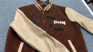 Chaqueta universitaria Premium para hombre 2025, chaqueta informal de invierno con letras bordadas, chaqueta de béisbol para hombre, servicio OEM - Product Image 6