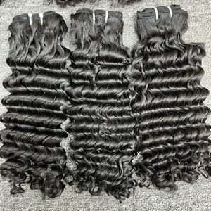 Haute Qualité 100% Extensions De Cheveux Vierges En Gros Bundle Naturel Bouclés Grand Stock Couleur Claire Vietnamien Cheveux Bruts - Product Image 1