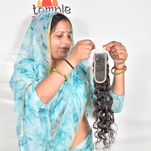 2*6 Fermeture Cuticule Alignée Tissage Indien Vierge Non Traité Extensions Humaines Naturel Noir Couleur Vague Économiquement Femmes - Product Image 1