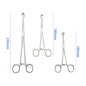 Pinzas Médicas Manuales para Apendicectomía de 16cm-24cm, Pinzas Intestinales, Pinzas para Tejidos, Instrumentos Ortopédicos Veterinarios de SurgiRight - Product Image 6
