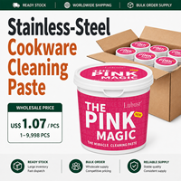 500g RVS Reinigingspasta voor Keukengerei, Heavy Duty Keukenreiniger voor Pannen, Spoelbakken, Kookplaten, Groothandel, Direct Leverbaar