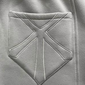 Pantalons de survêtement en molleton français en coton lourd personnalisé pour hommes, jambes droites - Product Image 4