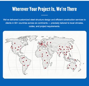 Hangar à structure en acier à très longue portée pour ailes d'éoliennes et équipements d'énergie renouvelable - Product Image 6