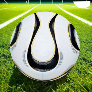 ลูกฟุตบอลคุณภาพสูงอย่างเป็นทางการขนาด5 PU วัสดุไร้รอยต่อทีมเป้าหมายเกมการแข่งขันกลางแจ้งการฝึกฟุตบอล - Product Image 1