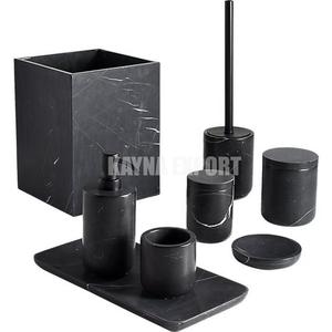 เซ็ตห้องน้ำดีไซน์สายหนังเทียมสีน้ำตาลเข้มชุดห้องน้ำในห้องน้ำ - Product Image 4