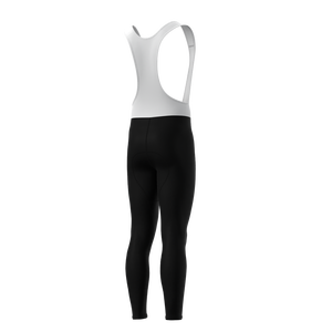 Pantalon de cyclisme pour homme, noir uni, grande taille, sans couture, réversible - Product Image 2