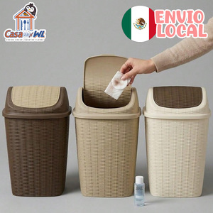 CASAMAXWL - Cubo de Basura de Plástico, 23.5x21x35 cm, Duradero, para Cocina, Baño, Oficina, Diseño Minimalista, Modelo Independiente AO-0028-1 - Product Image 3